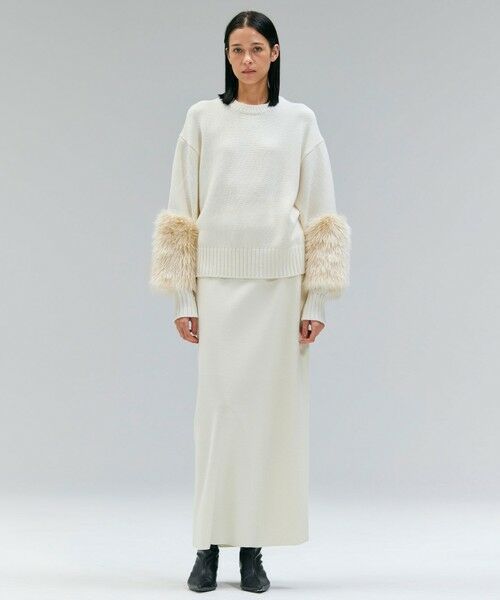 BEIGE, / ベイジ, ミニ・ひざ丈スカート | 【VERY NaVY12月号掲載】MONTAIGNE / イージーウエストウールロングスカート | 詳細4