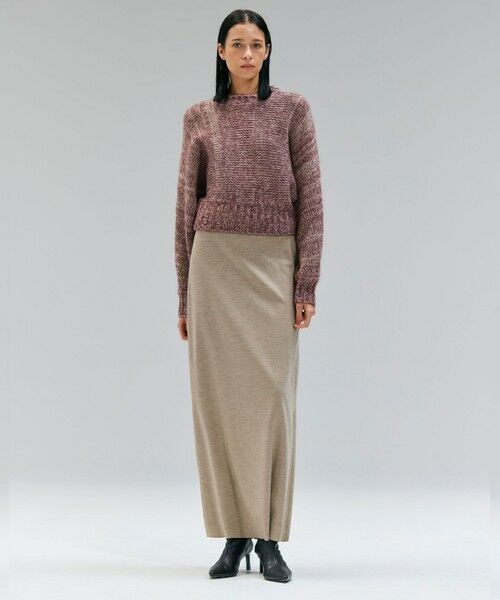 BEIGE, / ベイジ, ミニ・ひざ丈スカート | 【VERY NaVY12月号掲載】MONTAIGNE / イージーウエストウールロングスカート | 詳細9