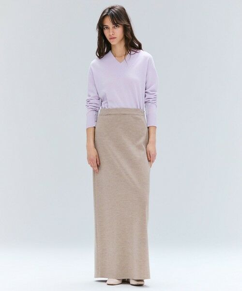 BEIGE, / ベイジ, ミニ・ひざ丈スカート | 【VERY NaVY12月号掲載】MONTAIGNE / イージーウエストウールロングスカート | 詳細10