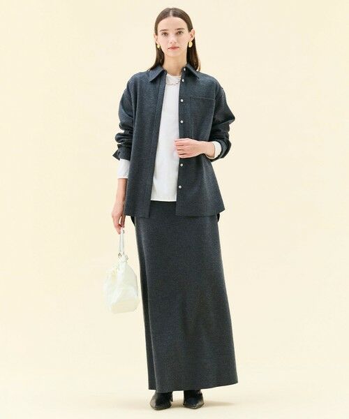 BEIGE, / ベイジ, ミニ・ひざ丈スカート | 【VERY NaVY12月号掲載】MONTAIGNE / イージーウエストウールロングスカート | 詳細22