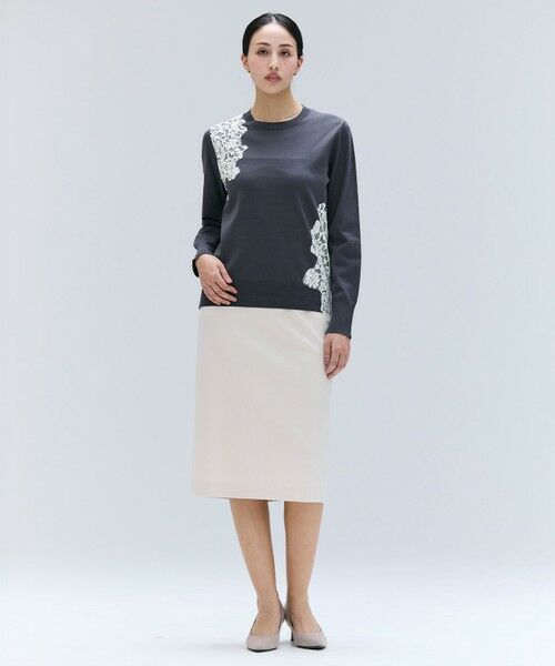 BEIGE, / ベイジ, ミニ・ひざ丈スカート | 【セットアップ対応】CORBY / ウールタイトスカート | 詳細1