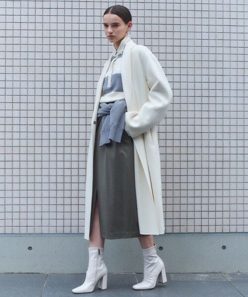 BEIGE, / ベイジ, その他アウター | ZION / ウールロングチェスターコート | 詳細5