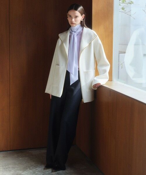 BEIGE, / ベイジ, その他アウター | ZION / ウールスタンドカラーショートコート | 詳細2