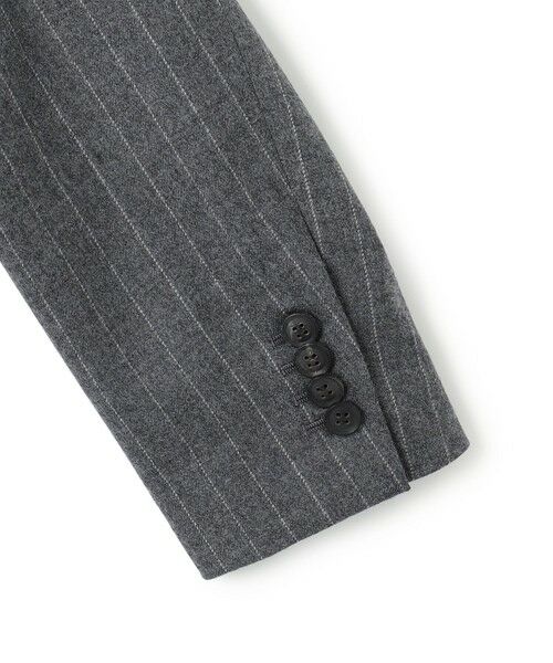 BEIGE, / ベイジ, テーラードジャケット | DELAND / ウールピンストライプダブルジャケット | 詳細10
