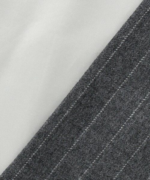 BEIGE, / ベイジ, テーラードジャケット | DELAND / ウールピンストライプダブルジャケット | 詳細14