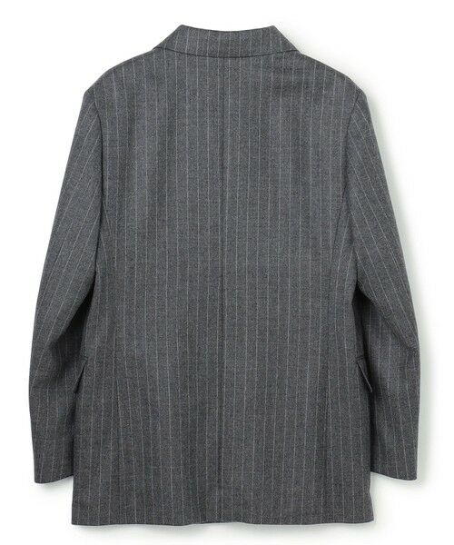 BEIGE, / ベイジ, テーラードジャケット | DELAND / ウールピンストライプダブルジャケット | 詳細8