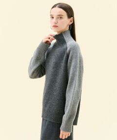 BEIGE, / ベイジ, ニット・セーター | RULE / ウールカシミヤバイカラーハイネックニット