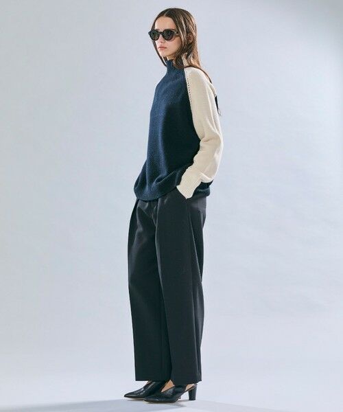 BEIGE, / ベイジ, ニット・セーター | RULE / ウールカシミヤバイカラーハイネックニット | 詳細14