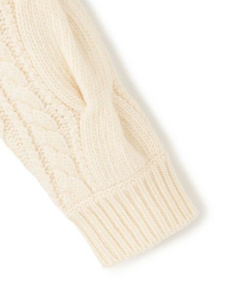 BEIGE, / ベイジ, ニット・セーター | RULE / ウールカシミヤアラン編みクロップドニット | 詳細7
