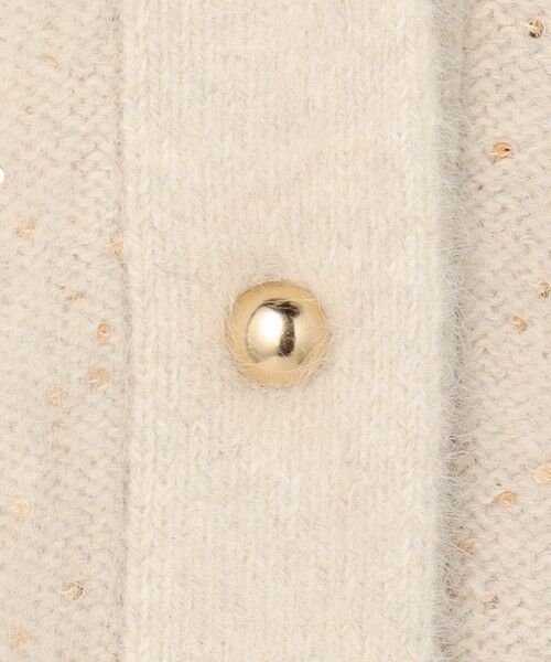 BEIGE, / ベイジ, ニット・セーター | AMARILLO / スパンコールフォックスニットカーディガン | 詳細9