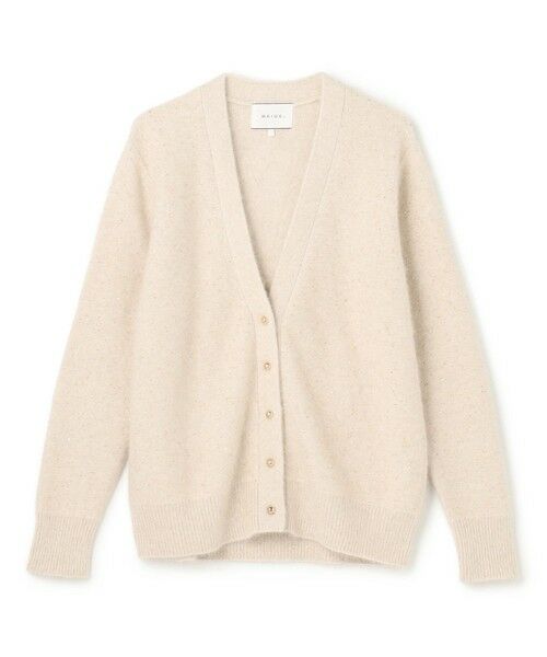 BEIGE, / ベイジ, ニット・セーター | AMARILLO / スパンコールフォックスニットカーディガン | 詳細3