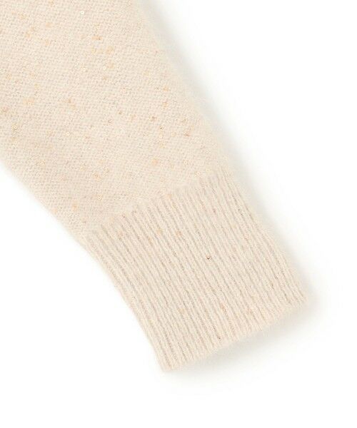 BEIGE, / ベイジ, ニット・セーター | AMARILLO / スパンコールフォックスニットカーディガン | 詳細6