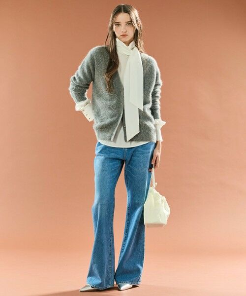 BEIGE, / ベイジ, ニット・セーター | AMARILLO / スパンコールフォックスニットカーディガン | 詳細11