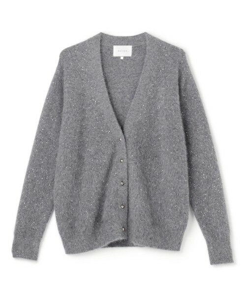 BEIGE, / ベイジ, ニット・セーター | AMARILLO / スパンコールフォックスニットカーディガン | 詳細12