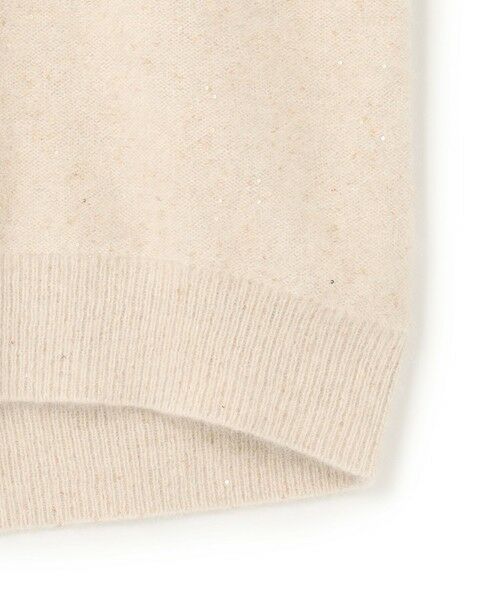 BEIGE, / ベイジ, ニット・セーター | AMARILLO / スパンコールフォックスVネックニット | 詳細7