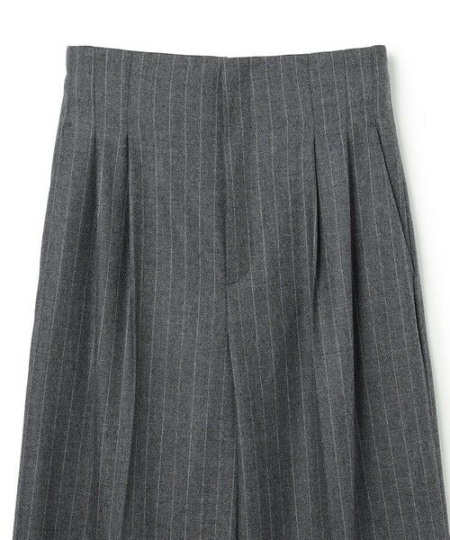 BEIGE, / ベイジ, その他パンツ | DELAND / ウールピンストライプハイウエストタックパンツ | 詳細11