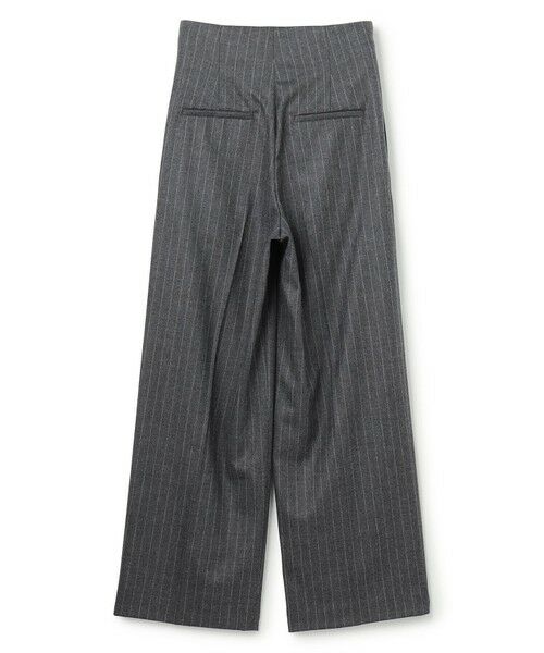 BEIGE, / ベイジ, その他パンツ | DELAND / ウールピンストライプハイウエストタックパンツ | 詳細12