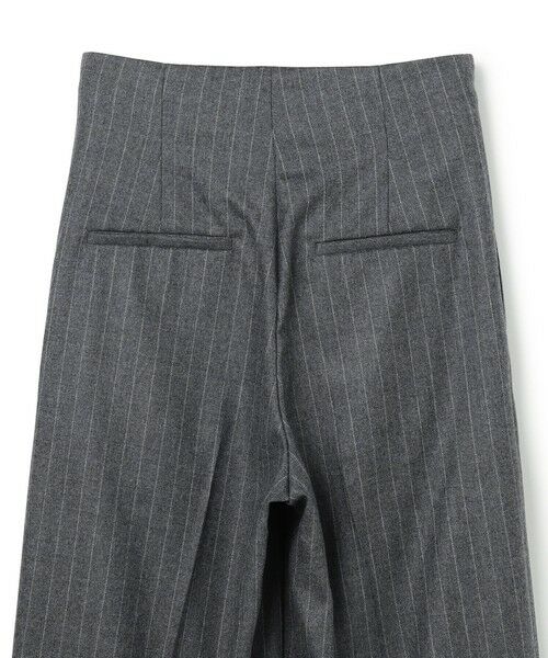 BEIGE, / ベイジ, その他パンツ | DELAND / ウールピンストライプハイウエストタックパンツ | 詳細13