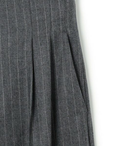 BEIGE, / ベイジ, その他パンツ | DELAND / ウールピンストライプハイウエストタックパンツ | 詳細15