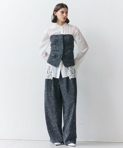 BEIGE, / ベイジ, シャツ・ブラウス | TRIPHANE / バックニットツイードビスチェ | 詳細2