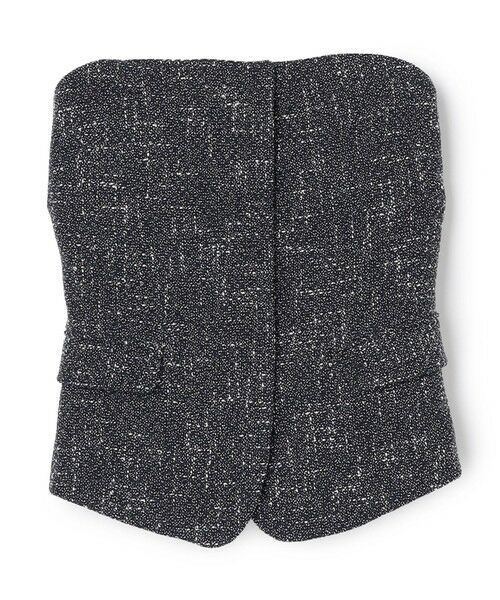 BEIGE, / ベイジ, シャツ・ブラウス | TRIPHANE / バックニットツイードビスチェ | 詳細5