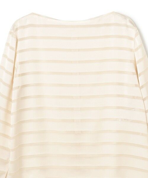 BEIGE, / ベイジ, シャツ・ブラウス | HAUYNITE / ボーダーシアー ボートネックブラウス | 詳細7