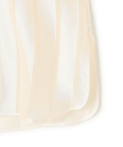 BEIGE, / ベイジ, シャツ・ブラウス | HAUYNITE / シアーストライプバンドカラーブラウス | 詳細9
