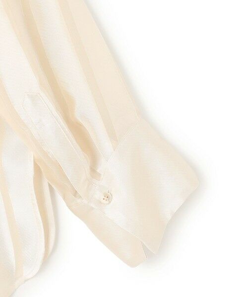 BEIGE, / ベイジ, シャツ・ブラウス | HAUYNITE / シアーストライプバンドカラーブラウス | 詳細11