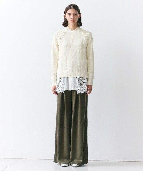 BEIGE, / ベイジ, シャツ・ブラウス | GALENA / コットンレースバンドカラーシャツ | 詳細4