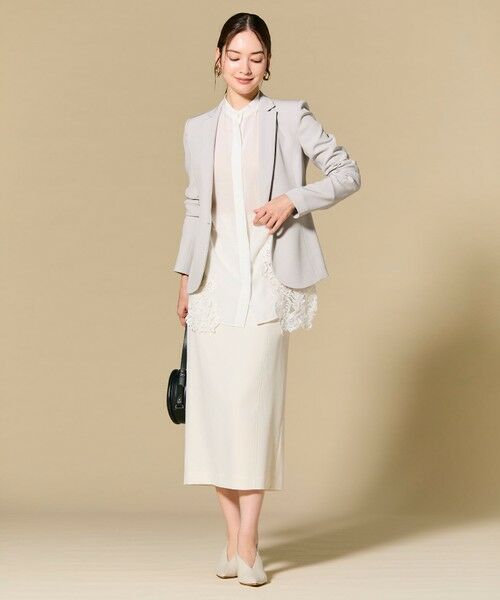 BEIGE, / ベイジ, シャツ・ブラウス | GALENA / コットンレースバンドカラーシャツ | 詳細8