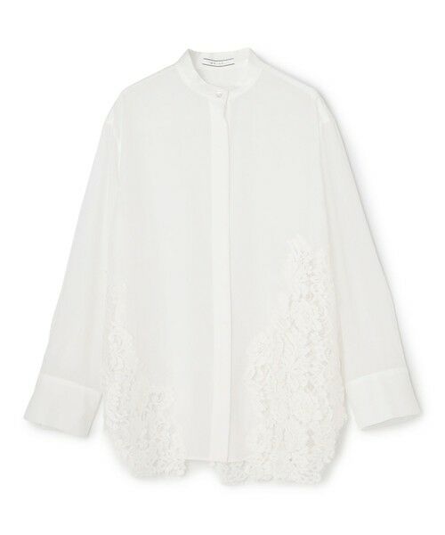 BEIGE, / ベイジ, シャツ・ブラウス | GALENA / コットンレースバンドカラーシャツ | 詳細9