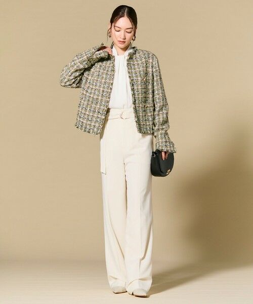 BEIGE, / ベイジ, ノーカラージャケット | BERYL / ファンシーツイードノーカラージャケット | 詳細3