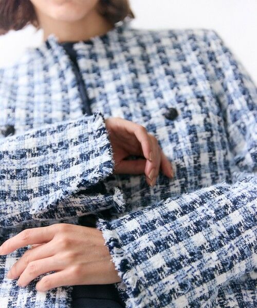 BEIGE, / ベイジ, ノーカラージャケット | BERYL / ファンシーツイードノーカラージャケット | 詳細14
