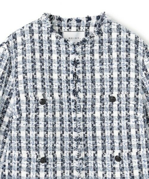 BEIGE, / ベイジ, ノーカラージャケット | BERYL / ファンシーツイードノーカラージャケット | 詳細13