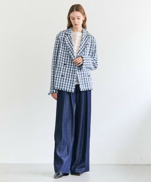 BEIGE, / ベイジ, その他アウター | BERYL / ファンシーツイードダブルジャケット | 詳細5