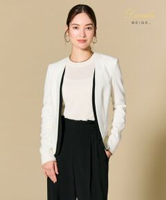 BEIGE, / ベイジ, ノーカラージャケット | 【セットアップ対応】CINDY / ダブルカラージャケット