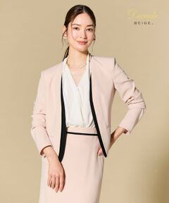 BEIGE, / ベイジ, ノーカラージャケット | 【セットアップ対応】CINDY / ダブルカラージャケット