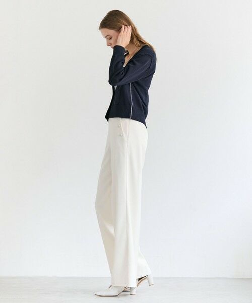 BEIGE, / ベイジ, ニット・セーター | HELIODOR / マリンボタンクロップドカーディガン | 詳細15