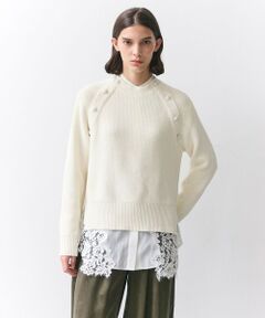 BEIGE, / ベイジ, ニット・セーター | HELIODOR / スポンディッシュマリンボタンニット