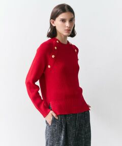 BEIGE, / ベイジ, ニット・セーター | HELIODOR / スポンディッシュマリンボタンニット