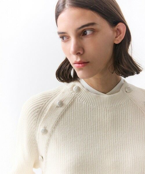 BEIGE, / ベイジ, ニット・セーター | HELIODOR / スポンディッシュマリンボタンニット | 詳細1