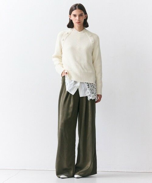 BEIGE, / ベイジ, ニット・セーター | HELIODOR / スポンディッシュマリンボタンニット | 詳細2