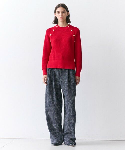 BEIGE, / ベイジ, ニット・セーター | HELIODOR / スポンディッシュマリンボタンニット | 詳細5