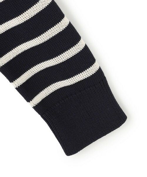 BEIGE, / ベイジ, ニット・セーター | HELIODOR / レーヨンボーダーマリンボタンニット | 詳細10