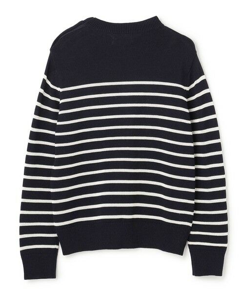 BEIGE, / ベイジ, ニット・セーター | HELIODOR / レーヨンボーダーマリンボタンニット | 詳細8