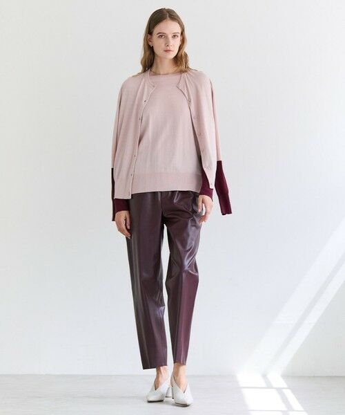 BEIGE, / ベイジ, ニット・セーター | CHLOR / ウールシルク配色クルーネックニット | 詳細3