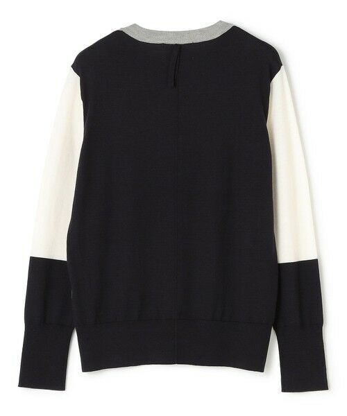 BEIGE, / ベイジ, ニット・セーター | CHLOR / ウールシルク配色クルーネックニット | 詳細17