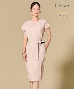 BEIGE, / ベイジ, ロング・マキシ丈ワンピース | 【Lsize・セットアップ対応】CINDY / ラップドレス