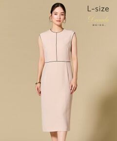 BEIGE, / ベイジ, ロング・マキシ丈ワンピース | 【L-size・セットアップ対応】CINDY / クルーネックドレス