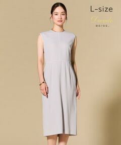 BEIGE, / ベイジ, ロング・マキシ丈ワンピース | 【L-size・セットアップ対応】CINDY / クルーネックドレス